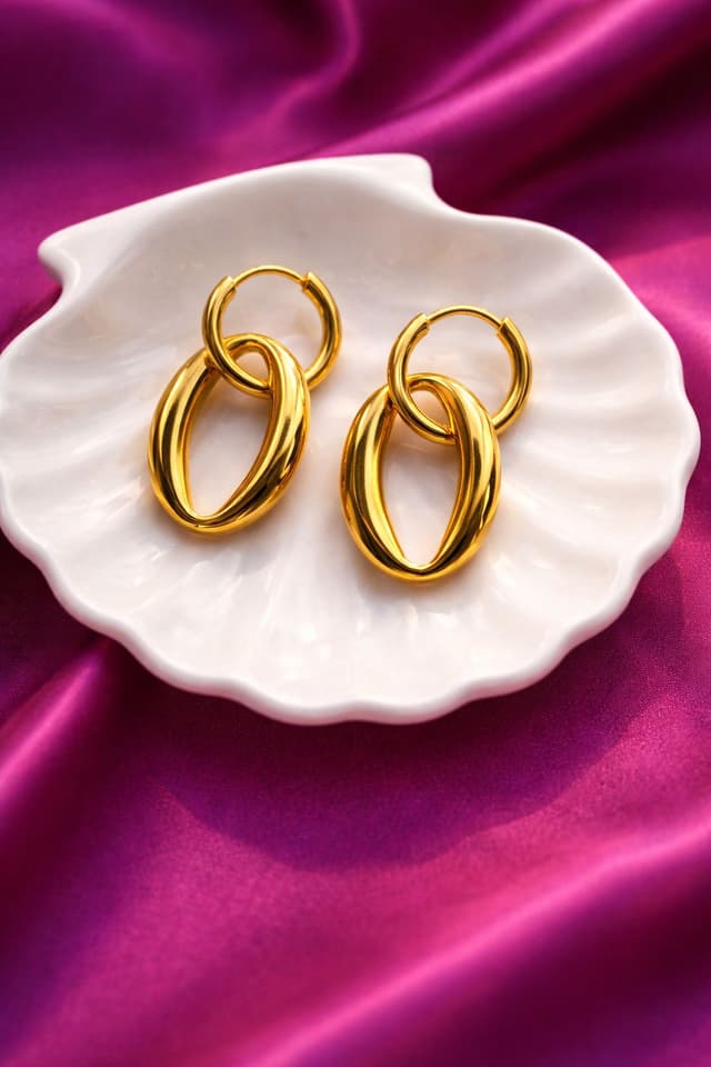 Twist Drop Hoops