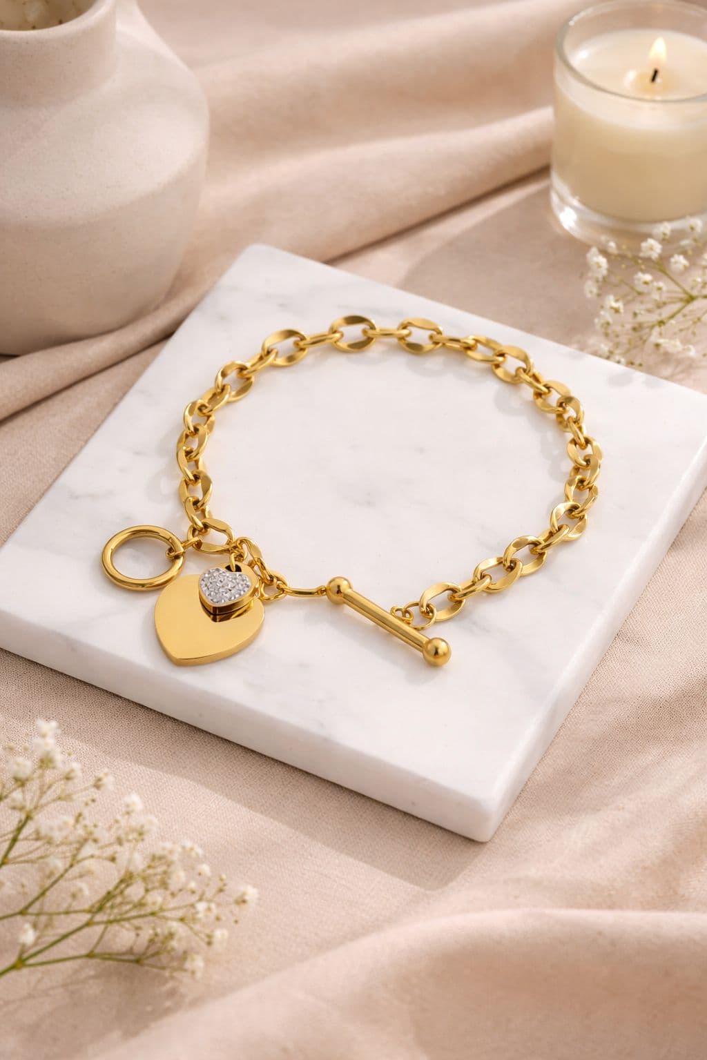 Mon Coeur Toggle Bracelet