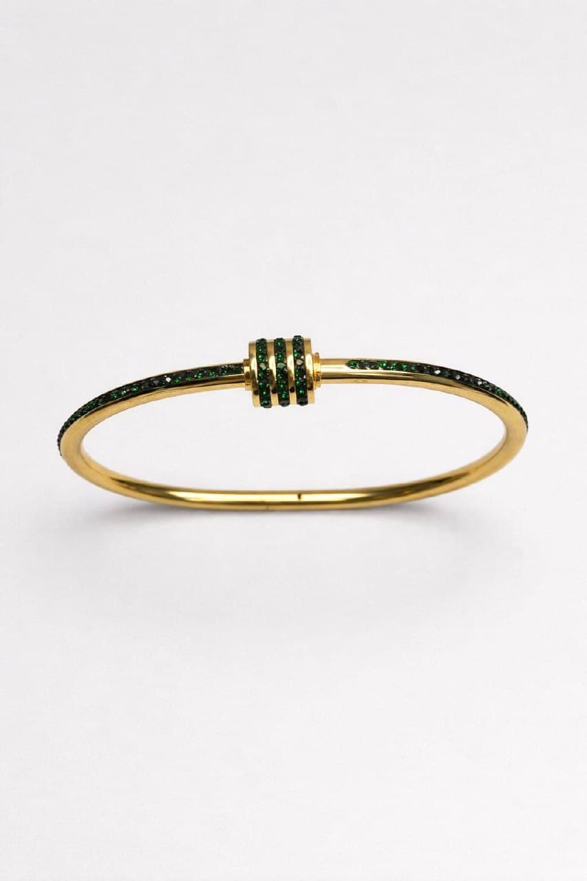 Tonneau Émeraude Bangle