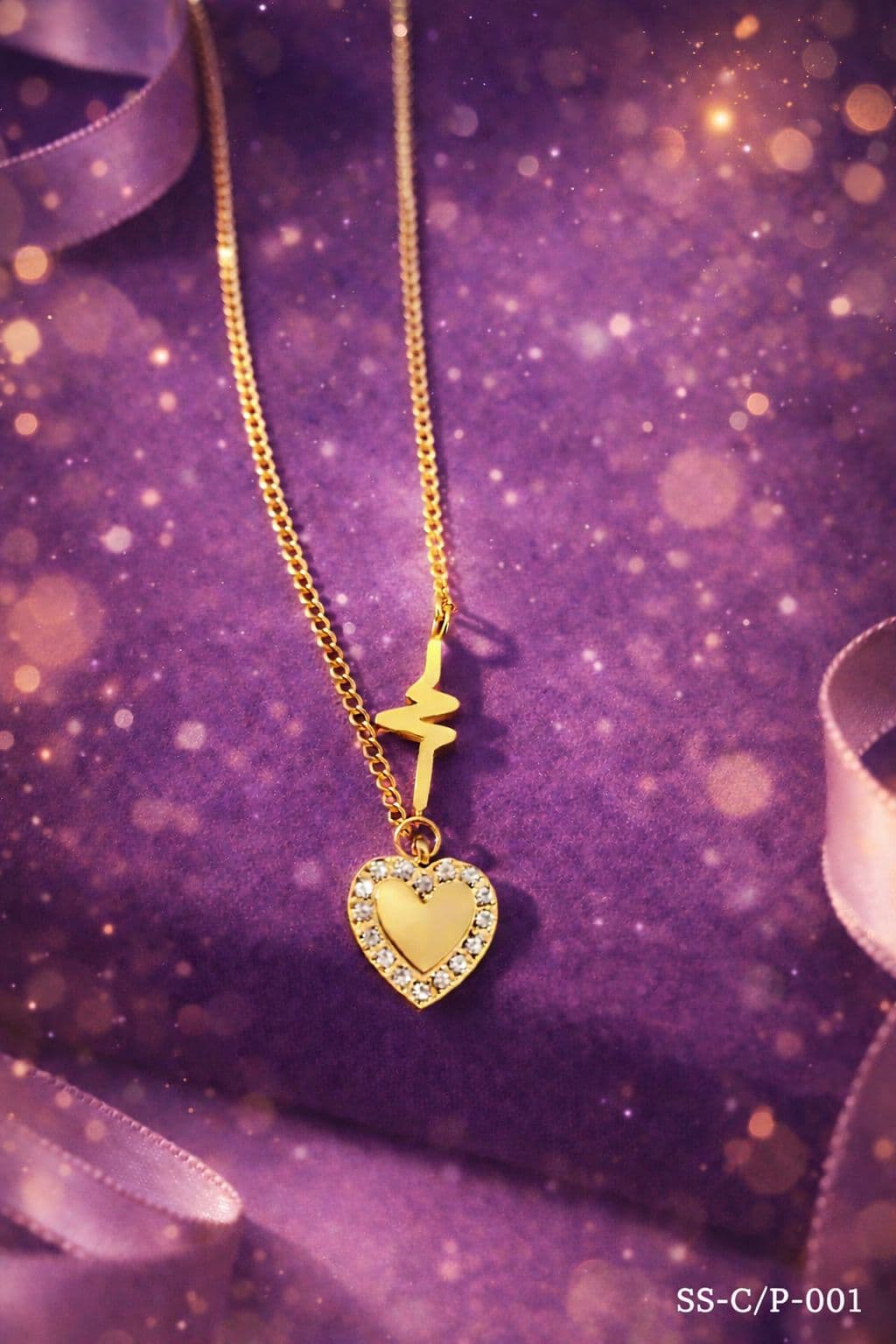 Heartbeat Pendant Necklace