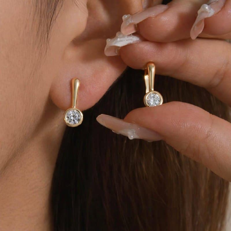 Goutte Bezel Huggies